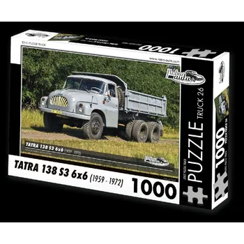 autíčko R auta Puzzle Truck č. 26 - Tatra 138 S3 6x6 1959-1972 - 1000 dílků Puzzle Truck č. 26 - Tatra 138 S3 6x6 1959 - 1972 - 1000 dílků