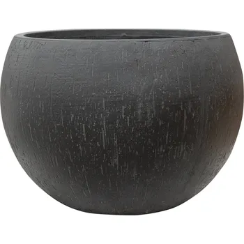 Květináč Baq Raindrop Globe Anthracite Ø 55 cm / V 40 cm