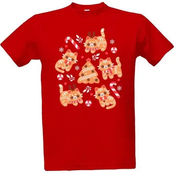 Pánská móda Tričko s potiskem Kitties - Kočičky - Vánoční pánské
