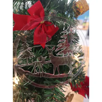 Vánoční dekorace MAJADESIGN Vánoční ozdoba z čirého či barevného plexiskla