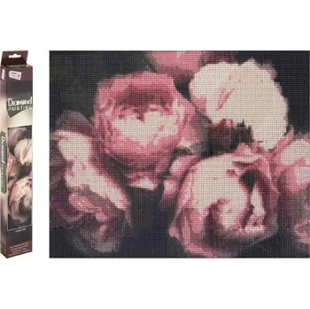 Výtvarná sada Craft Creative Diamantové malování - Pivoňky 40x50 cm