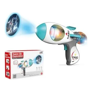 Dětská zbraň Pistolet z projektorem i mgiełką