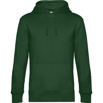 Pánská mikina B&C Pánská mikina s kapucí King Hooded Barva: Zelená lahvová, Velikost: S