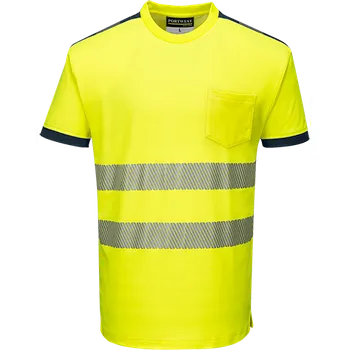 PORTWEST Tričko HiVis PW3 Velikost: XL, Barva: žlutá-námořní modrá