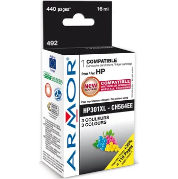 Cartridge HP CH564EE - 301XL kompatibilní barevná Armor