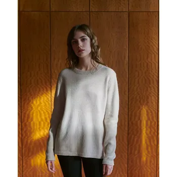 Dámský svetr Dámský vlněný svetr Kašmír Béžová XS