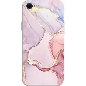 Pouzdro na mobilní telefon Kryt iPhone SE 2022 Mramor růžový (obal neboli pouzdro na iPhone SE 2022)