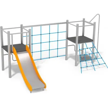 Dětské hřiště Playground System Šplhací sestava z nerezu - se skluzavkou 11313