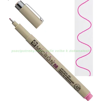 sakura xsdk0821 Technické pero Pigma Micron 08/0.5 mm - Růžové