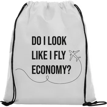 Vak na záda - Do I look like I fly economy? Černá