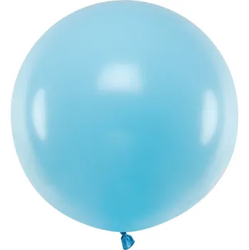 PartyDeco Balon latex modrý bledý pastelový, 60 cm