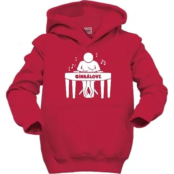 Chlapecká mikina Dětská mikina s kapucí s potiskem Panáček u cimbálu - dětská mikina dětské