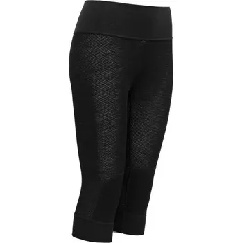 Dámské termo spodky Devold Wool Mesh Dámské Merino 3/4 kalhoty Černá Velikost: M