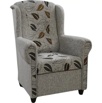 Křeslo Relaxační křeslo ušák Jakub šedohnědé