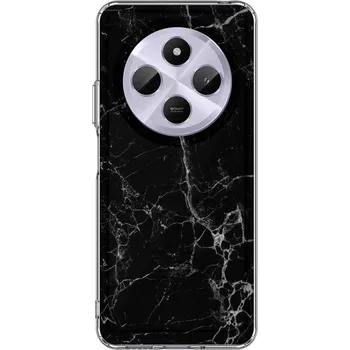 Pouzdro na mobilní telefon Kryt STYLE Xiaomi Redmi 14C pevný Mramor černý (obal neboli pouzdro na Xiaomi Redmi 14C)
