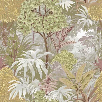 Tapeta Cristiana Masi by Parato Vliesová tapeta na zeď, zelená, listy, 15501, Botany House, Cristiana Masi by Parato, velikost 10,05 x 0,53 m