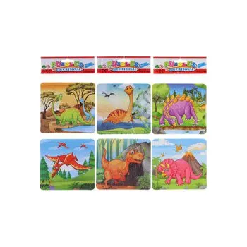 Puzzle+omalovánky 2v1 – 3 druhy