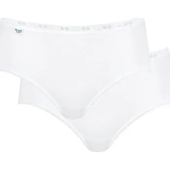 Kalhotky Dámské bílé kalhotky Basic midi 2ks - Sloggi, Bílá XXL i41_9999949778_2:bílá_3:XXL_