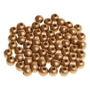 Set školních potřeb Koraliki drewniane do nawlekania złote 10mm 60szt