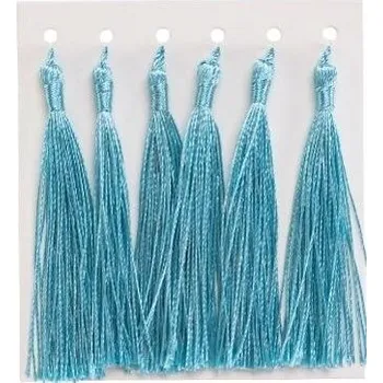 Set školních potřeb Frędzelki chwosty ozdobne jasnoniebieskie 8cm 6szt
