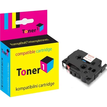 Páska Brother TZE-222 ( TZE222 ) Red/White 9mm x 8m kompatibilní Toner1