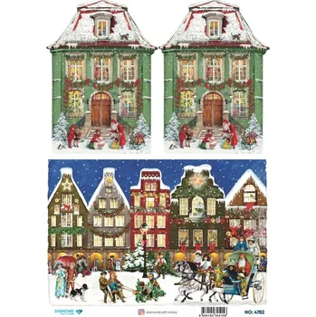 Umělecký papír Cadence Rýžový papír A4 Vánoce v Holandsku