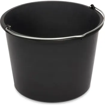 kbelík Kbelík plastový, objem 12 litrů, s kovovou rukojetí, černý