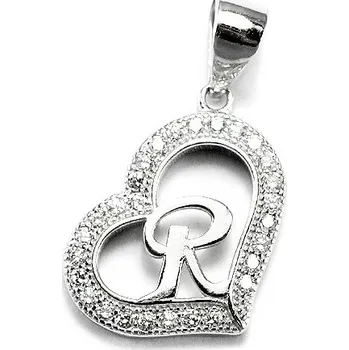 Přívěsek Stříbrný přívěsek písmeno R
