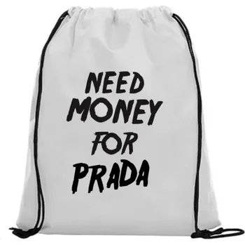 Vak na záda - Need money for Prada Černá