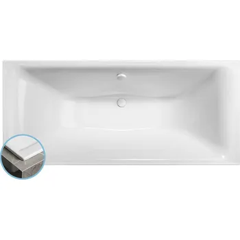 Kaldera Slim obdélníková vana 180x80x40 cm, bílá 60611S