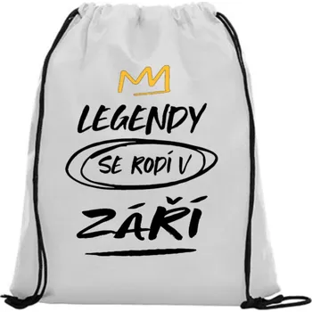 Sportovní vak Vak na záda - Legendy se rodí v září Růžová