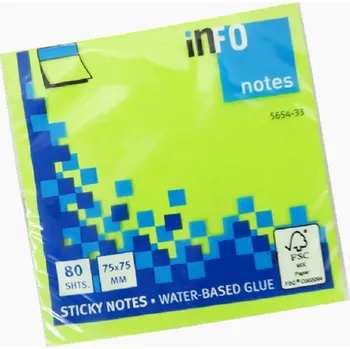 Samolepící bloček Samolepicí bloček 80ls zelený