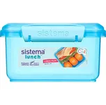 Sistema Dělený svačinový box Lunch Plus 1,2 l, modrá