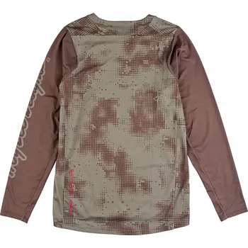 cyklistický dres Dres Troy Lee Designs SKYLINE LS CHILL SCATTERED OLIVE (35399901), M