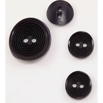 umělá květina Dírkový knoflík - tmavě vínový - rozměr 1,3 cm x 1,5 cm