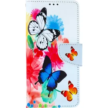 Pouzdro na mobilní telefon Pouzdro Xiaomi Redmi Note 13 Pro knížkové Barevné s motýlky (kryt neboli obal na Xiaomi Redmi Note 13 Pro)