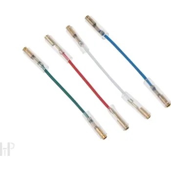 Příslušenství pro gramofon TESLA Headshell Cables Gold (Set vodičů pro připojení přenosky.)