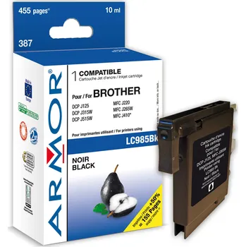 Cartridge Brother LC-985BK - LC985BK kompatibilní černá Armor