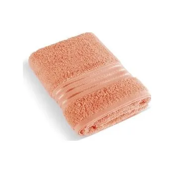 Sprchový závěs Froté ručník a osuška kolekce Linie - lososová - Ručník L/713 - 50x100 cm