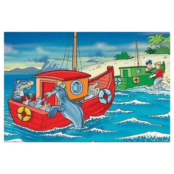 Puzzle ART PUZZLE Dřevěné puzzle Šťastní tuleni 25 dílků