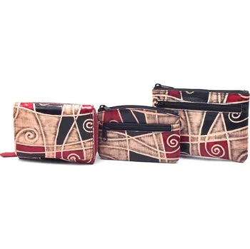 Peněženka Nivasaža Dárková sada dámská peněženka, pouzdro a klíčenka vícebarevná