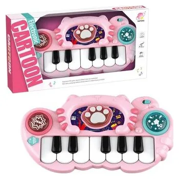 Hudební nástroj pro děti Pianinko kotek różowe