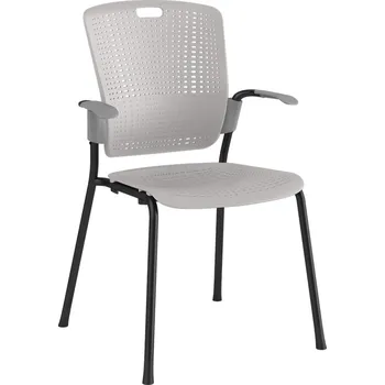 Jednací židle Humanscale Cinto jednací židle světle šedá s područkami