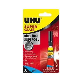 Kancelářské lepidlo UHU Super Glue Gel 3g sekundové lepidlo (1100040360)