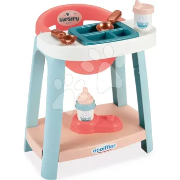 Jídelní židle pro panenky s lahvičkou a doplnky