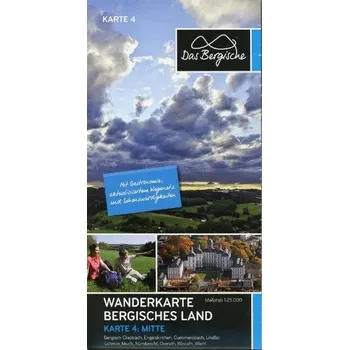 Cestování Naturpark Bergisches Land - Bergisch Gladbach Perlen des Aggertals, Wanderkarte