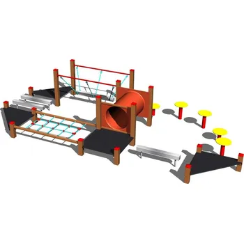 Dětské hřiště Playground System HERNÍ SESTAVA - Dobrodružná stezka 101- celokovová