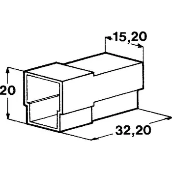 Auto elektroinstalace IMP Kryt 3ks kolíku 6,3 mm