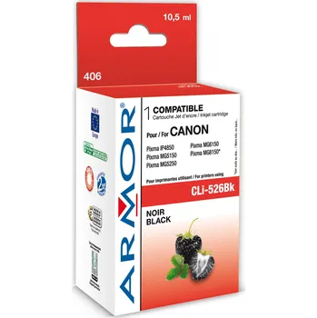 Cartridge Canon CLi-526Bk - CLi526Bk kompatibilní černá Armor