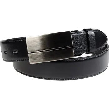 Módní doplněk Pánský kožený opasek Penny Belts Leonardo černý Délka: 100 cm